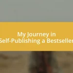 My Journey in Self-Publishing a Bestseller