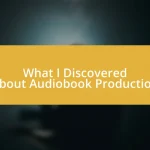 What I Discovered About Audiobook Production